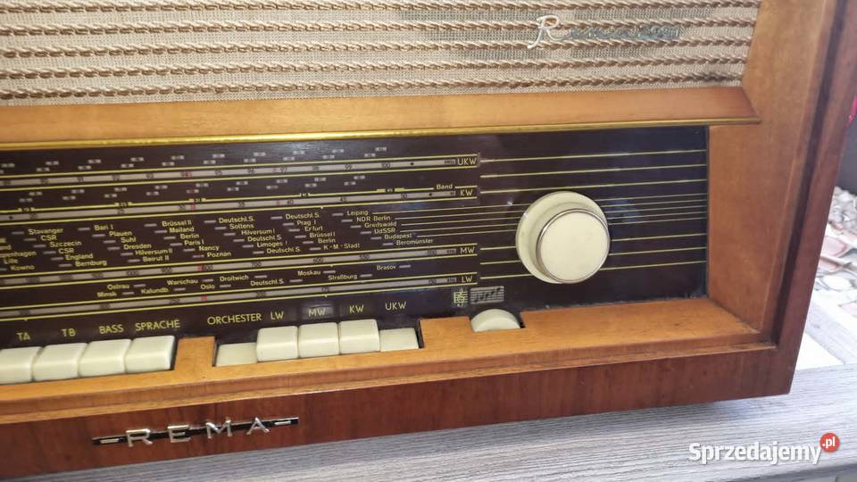 Zabytkowe radio lampowe REMA 2001 z lat 60tych łódzkie Warta