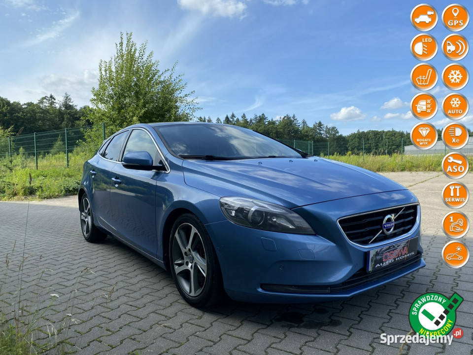 Volvo V40 20 d3 150 204 ledy bi xenon wstyd park V40