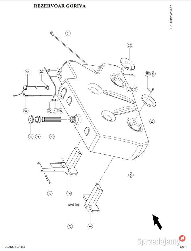 Katalog części Claas Tucano 430 440 450 Zduńska Wola sprzedam