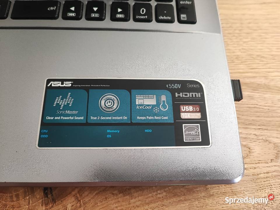 Sprzedam Laptop ASUS X550V i5 3230M 4GB 500 DVD Asus Białystok sprzedam