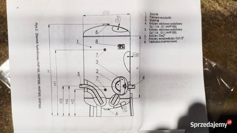 Zbiornik hydroforowy 300L Gorlice