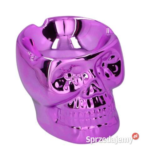 Fioletowa Otwarta Popielniczka w Kształcie Dom i Ogród śląskie Ostrowy nad Okszą