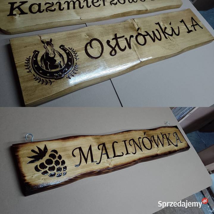 NAPIS NA DESCE grafika logo szyld baner sprzedam