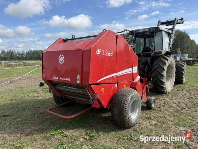 Prasa rolująca UNIA FAMAROL DF 18 DD prasa Dzikowiec