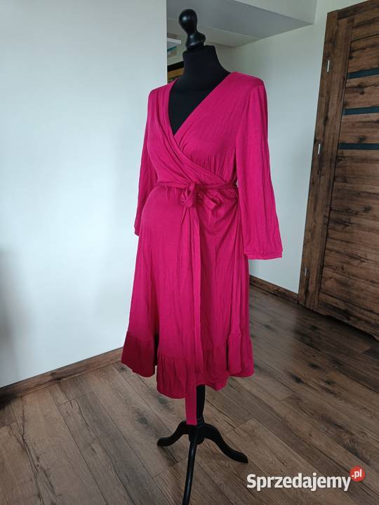 Sukienka ciążowa różowa 4446 Bonprix Rozmiar 44(XXL) Odzież Suwałki