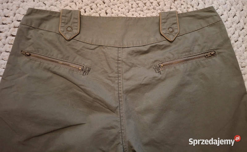 Spodenki damskie vintage Reporter bojówki kolor Zielona Góra
