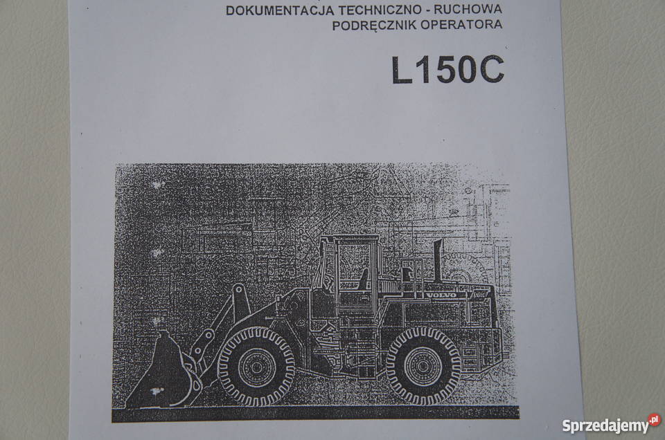 Instrukcja obsługi DTR do ładowarki kołowej VOLVO L150 C