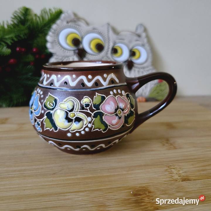 Kubek ceramiczny ekskluzywny ręcznie malowany Kubki kujawsko-pomorskie Bydgoszcz sprzedam