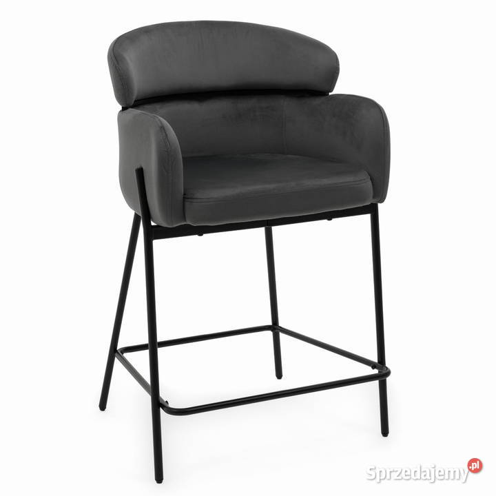 Hoker Tapicerowany Bolzano Ciemnoszary Wysyłka