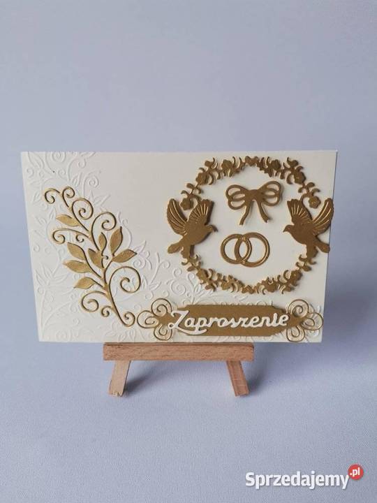 ZAPROSZENIA ŚLUB GOŁĘBIE Z OBRĄCZKĄ W OKRĘGU C6 Poznań