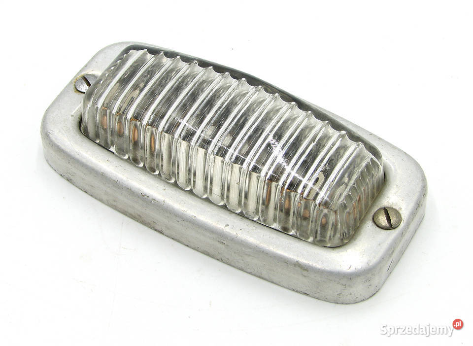 Klosz szklany lampy motocyklowy PRL retro Cielądz