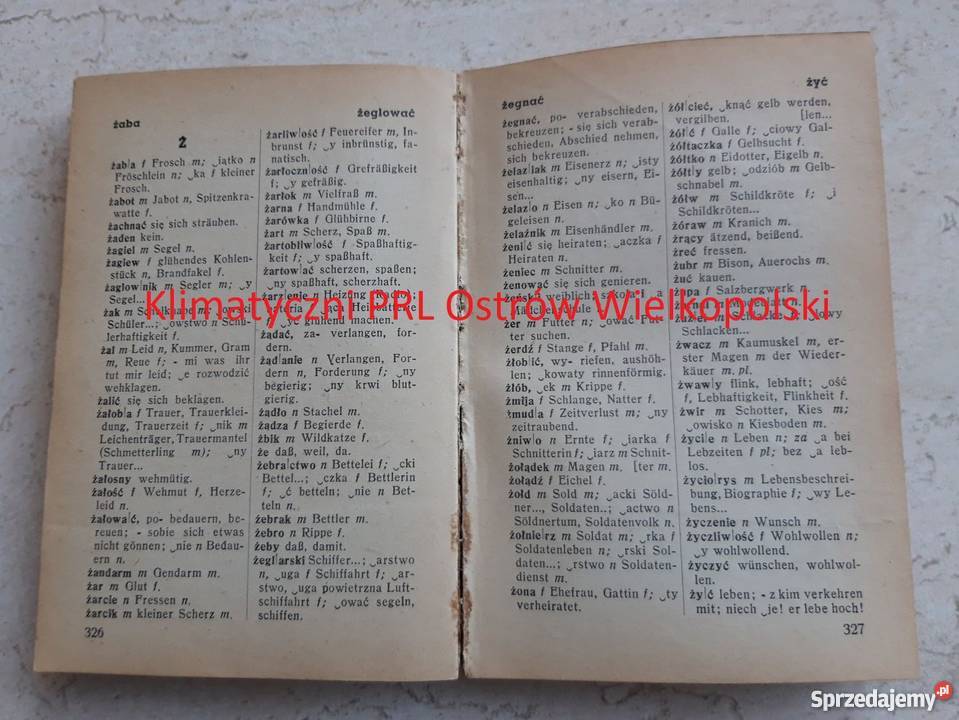 Słownik polsko niemiecki nieiecko polski lata Bielsko-Biała