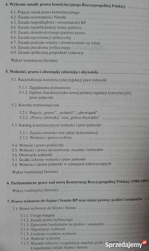 PRAWO KONSTYTUCYJNE WITKOWSKI ZBIGNIEW łódzkie Łódź