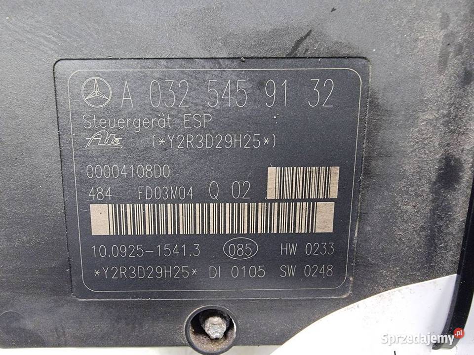 POMPA ABS HAMULCOWA MERCEDES BENZ C 220 CDI kujawsko-pomorskie