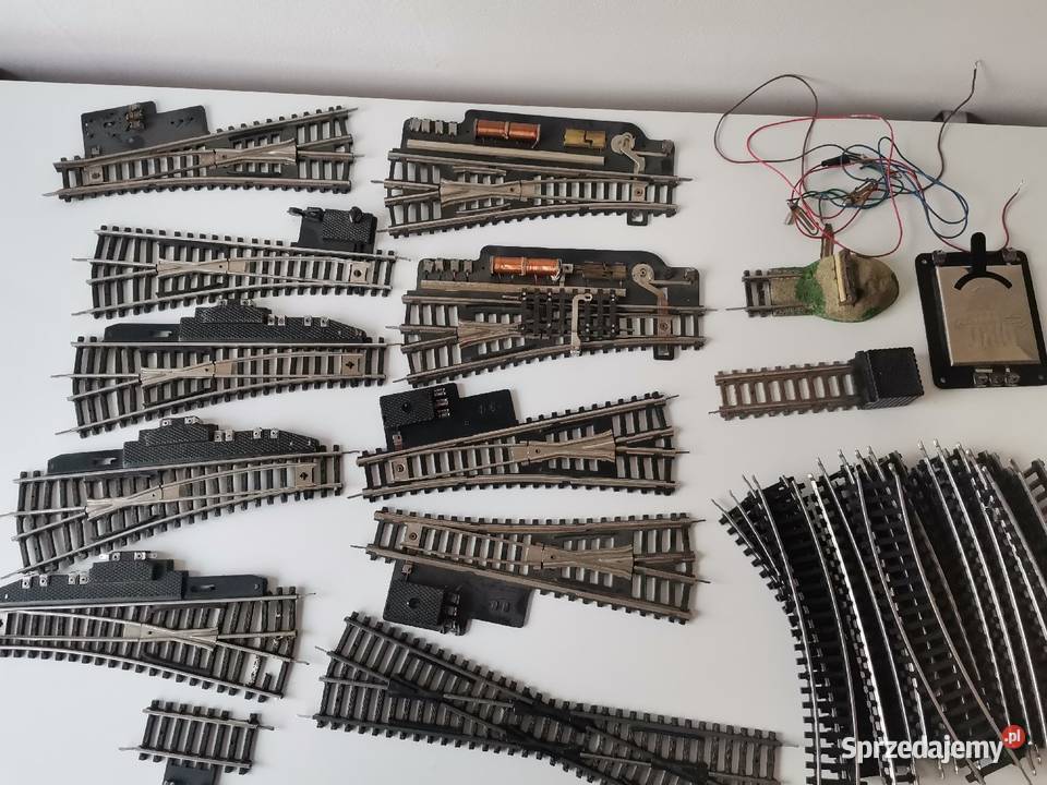 Stare tory rozjazdy zwrotnice Piko zabawki PRL Katowice