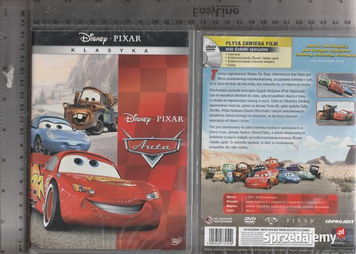 Auta Disney Pixar dubbing DVD dubbing Pruszków sprzedam