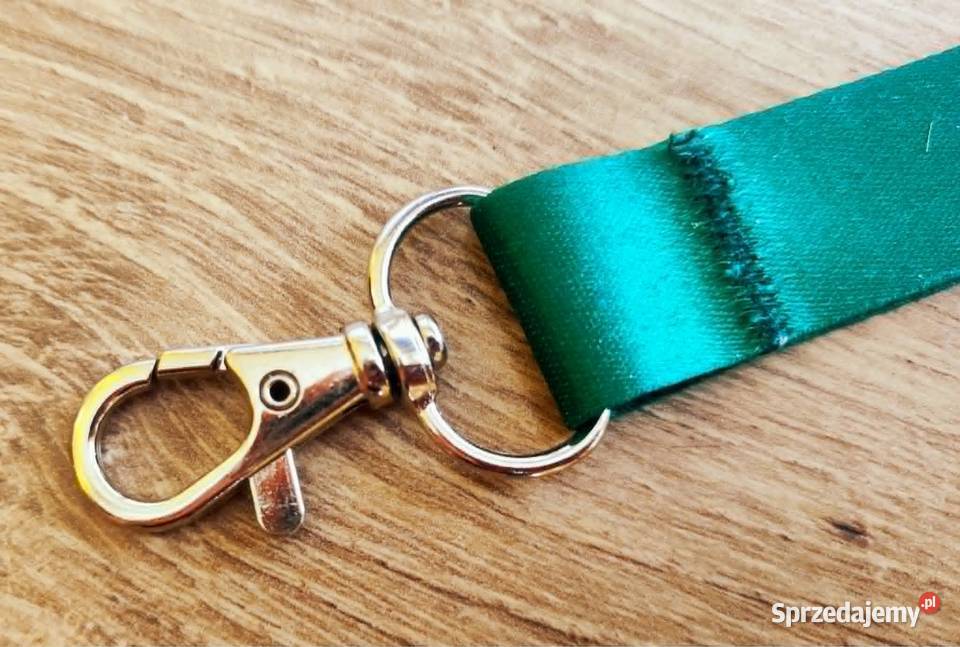 Smycz do kluczy identyfikatora zielonobiała z kujawsko-pomorskie sprzedam