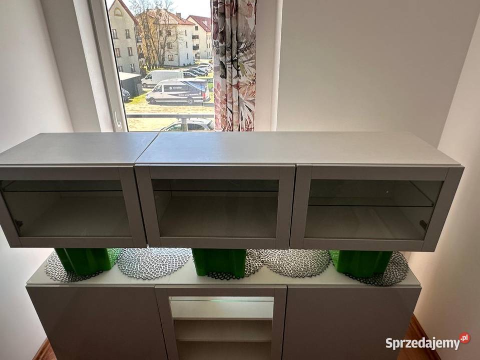 Meblościanka zestaw IKEA BESTA szafka RTV Łąck