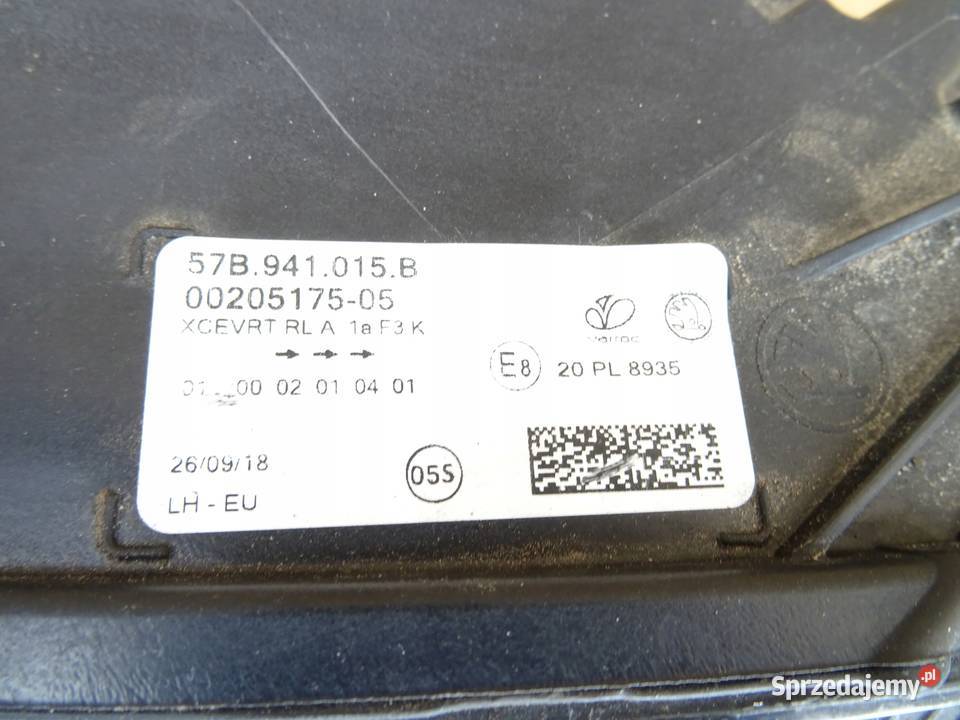 SKODA KAROQ LAMPA LEWA PRZOD PRZEDNIA 57B941015B Gorzów Wielkopolski sprzedam
