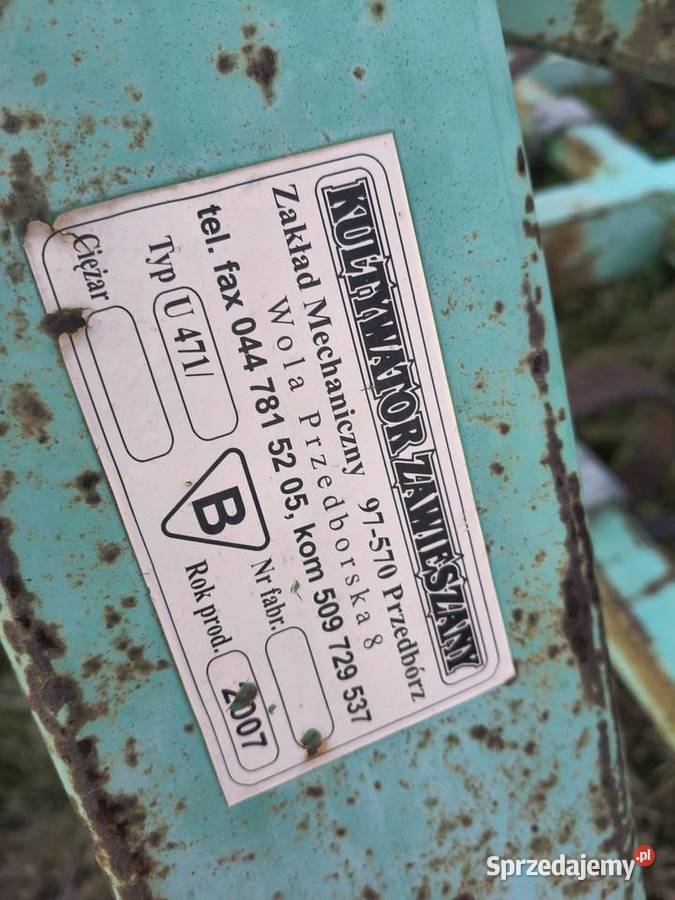 agregat 18m kultywator wąska łapa przedbórz Blizne