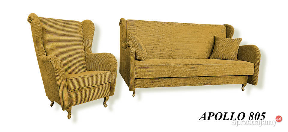 Zestaw Fotel i wersalka rozkładana sofa łóżko pomorskie Gdynia