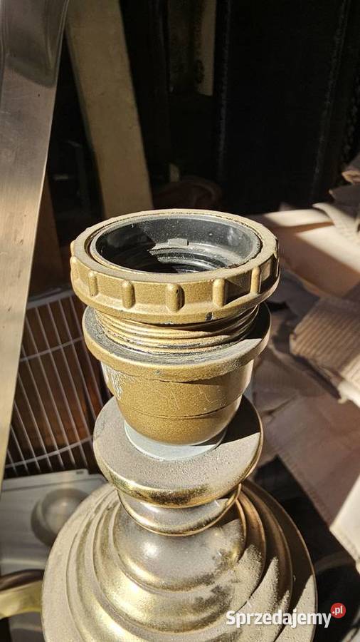 Lampa stołowa vintage ozdobna z abażurem dolnośląskie Wałbrzych