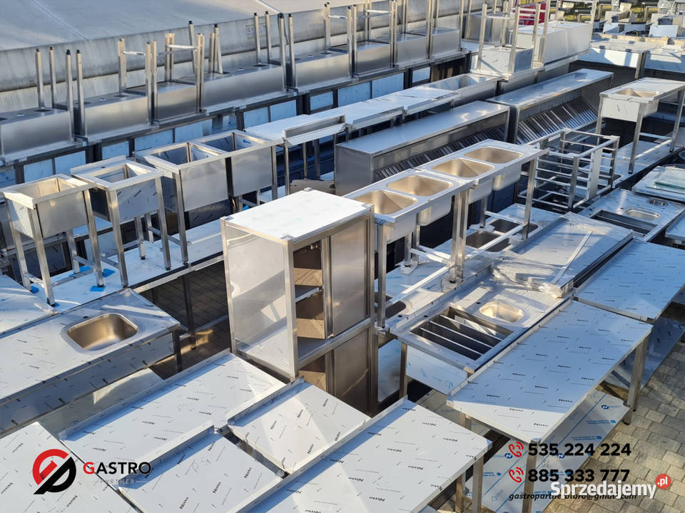 Zlew gastronomiczny 1 komorowy 1200x600x850 mm Ostrów Wielkopolski