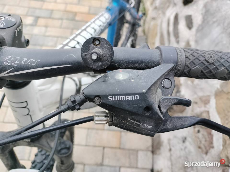 Superduty biało niebieski rower górski koła 26