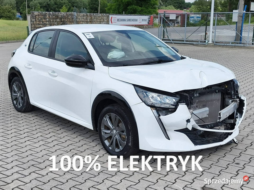 Peugeot 208 e208 fullelektryk ledy tablet mały uszkodzony Motoryzacja Kęty