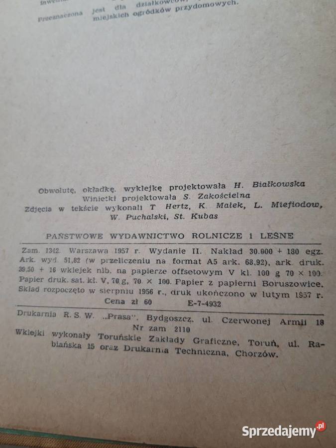 Przewodnik działkowca 1957 Bielsko-Biała sprzedam