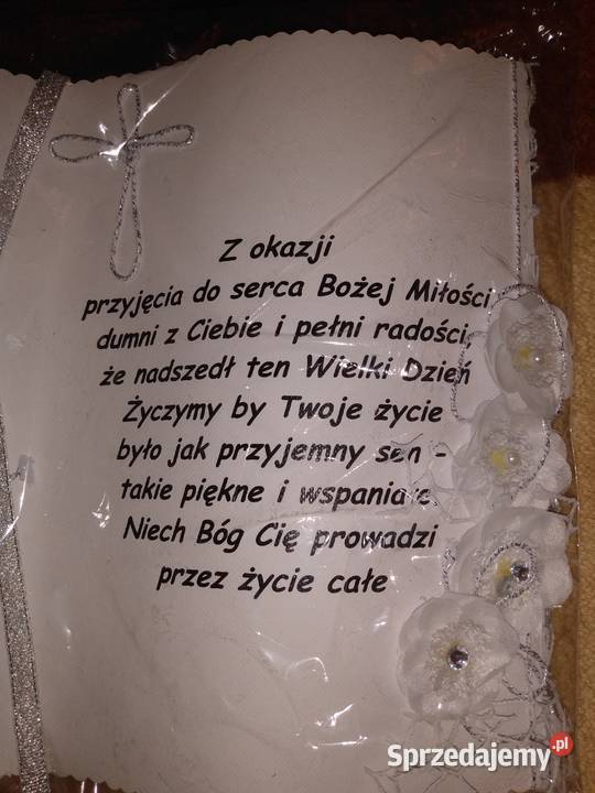 Kartka pamiątka I Komunii łódzkie Piotrków Trybunalski