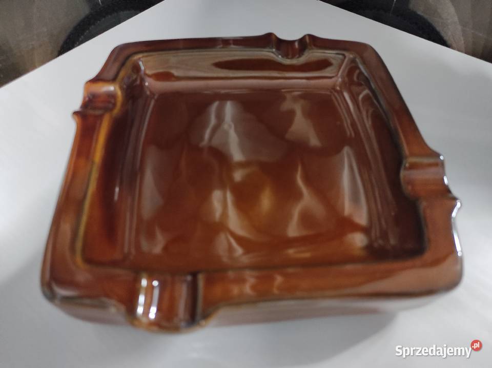 Popielnica duża porcelit PRL Białystok