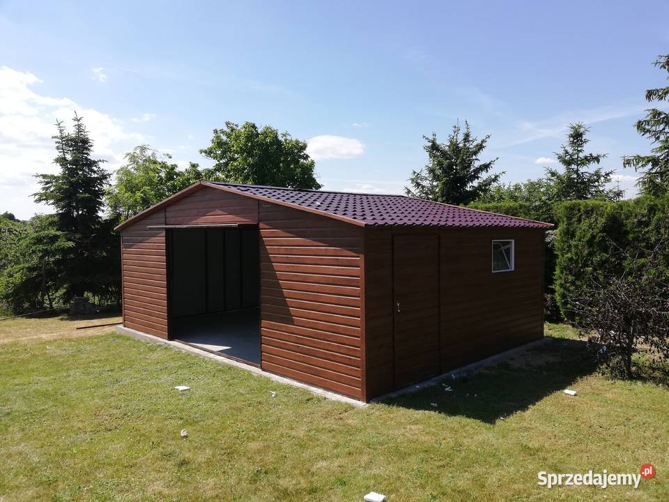 C84 Garaż Blaszany Drewnopodobny Garaze Blaszane 323zł/m2 Słupca sprzedam