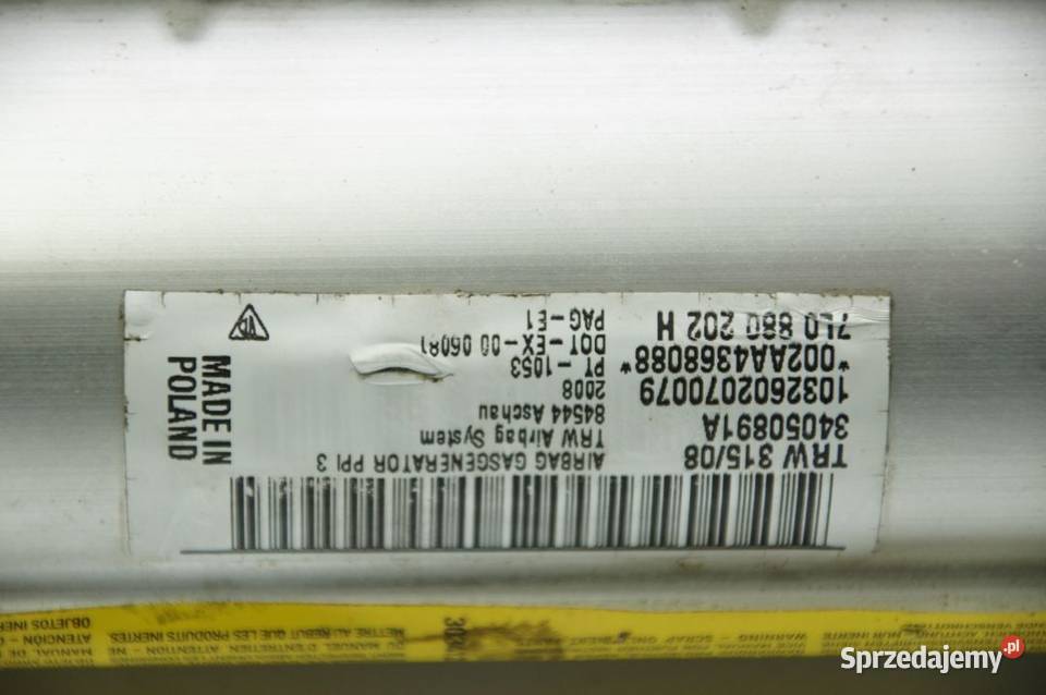 PODUSZKA AIRBAG PORSCHE CAYENNE I LIFT