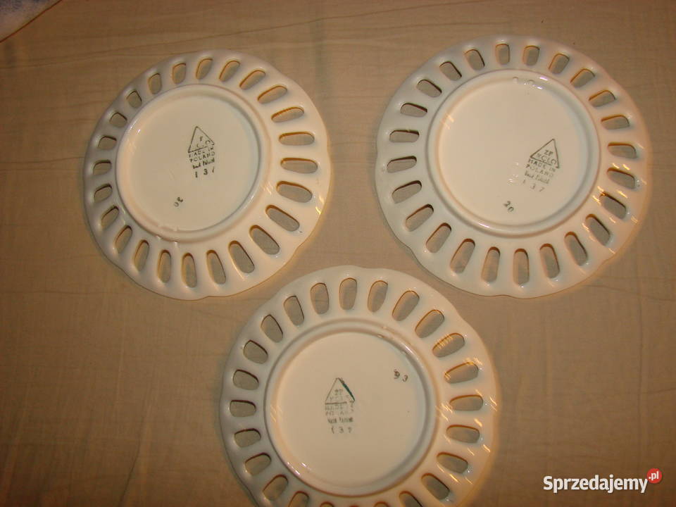 Koło fajansowy talerzyk ażurowy