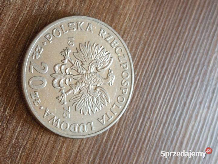 Sprzedam monete 20 zl 1975 bzm Marceli Nowotko Antyki, Sztuka, Kolekcje Chełm