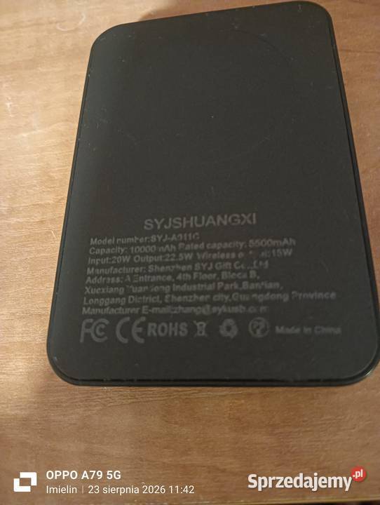 Powerbank Magnetyczny MagSafe 10000mAh 225W Pozostałe śląskie Imielin