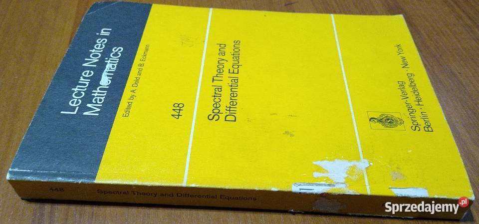 Spectral theory and differential equations Gdańsk