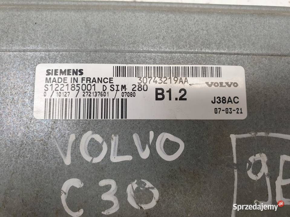 Volvo S40 II V50 16 16V STEROWNIK SILNIKA Chełm