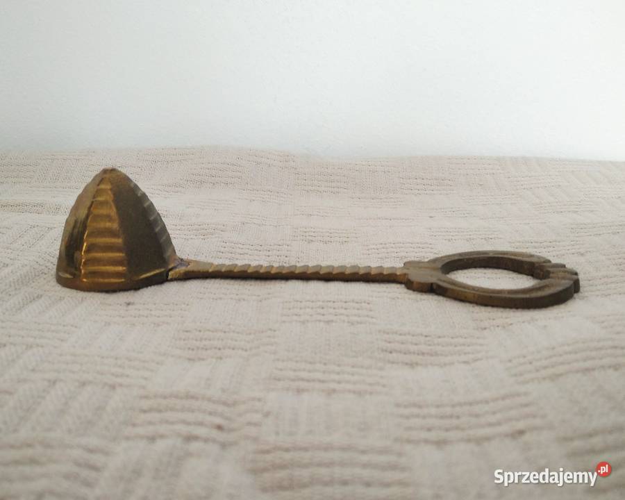 Stara miedziana łyżeczka stożek gasidło do świec