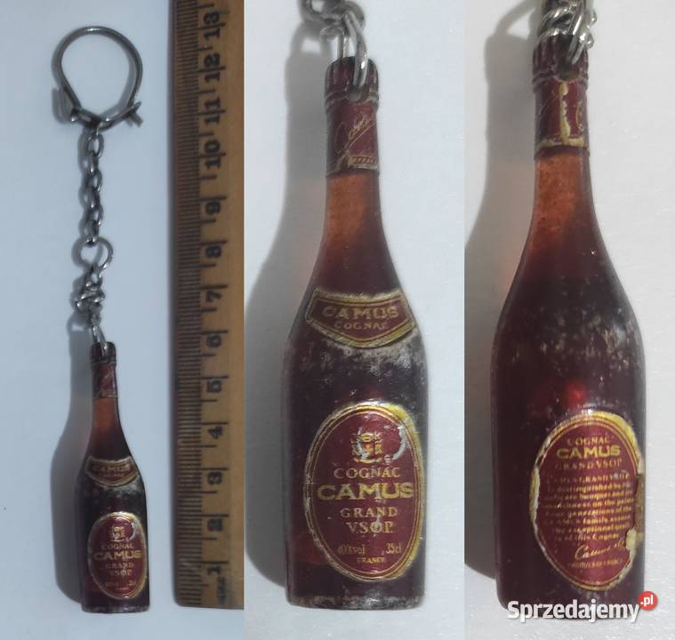 Brelok breloczek butelka Cognac Camus PRL Warszawa