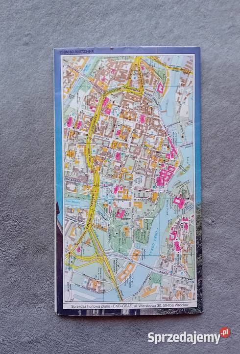 Wrocław plan miasta 120 000 1998 r wielkopolskie Koźminek