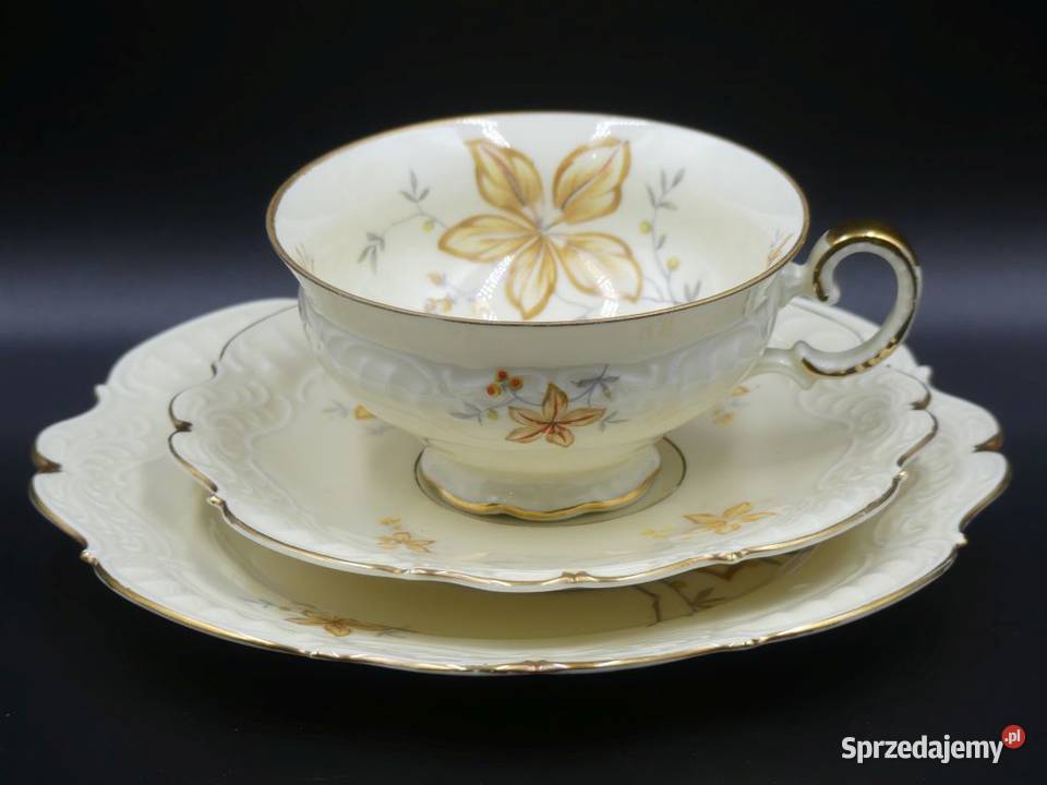 Komplet śniadaniowy Sorau Żary piękne reliefy Poznań