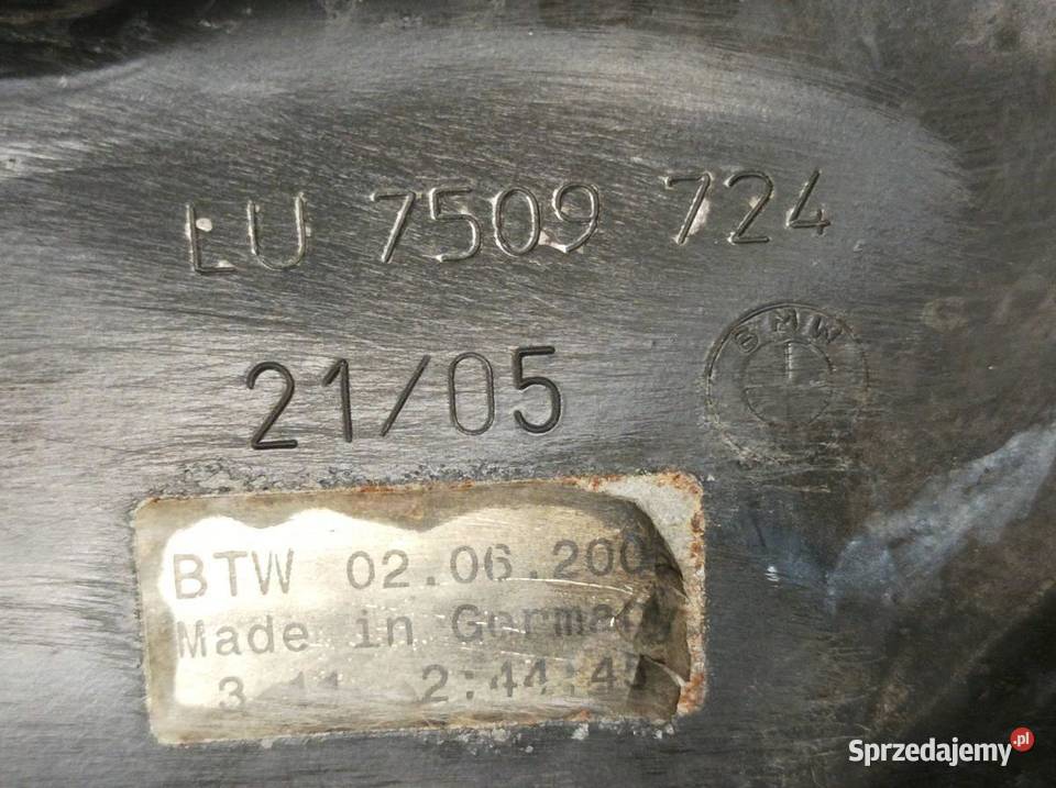 MISKA OLEJOWA 7509724 44 V8 Bmw Seria 6 II Rok produkcji 2005