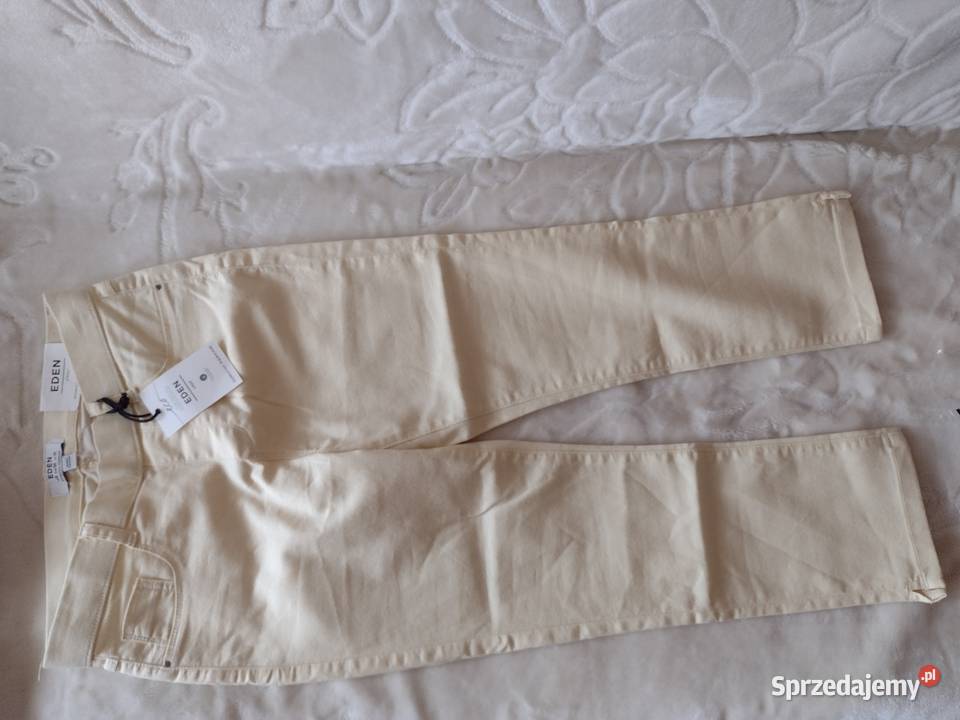 38M Firmowe żółte rybaczki z LondynuspodnieNOWE Spodnie Kraków sprzedam