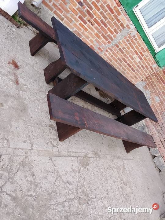 Stół z ławkami pomorskie Kwidzyn