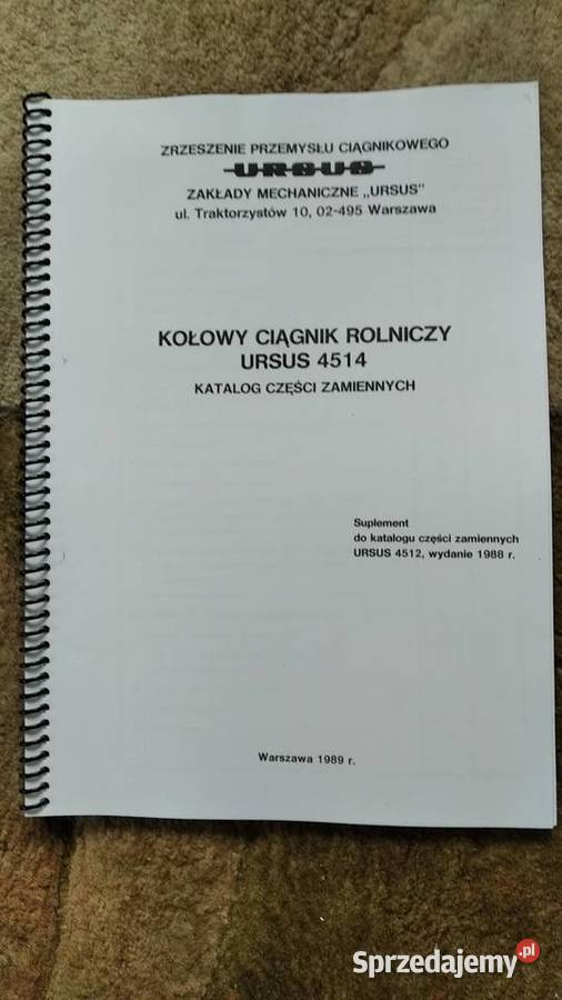 Katalog części ciągnik rolniczy Ursus 45124514 Lublin