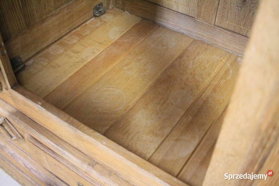 Solidna szafa z litego dębu półki regał zamykany sprzedam