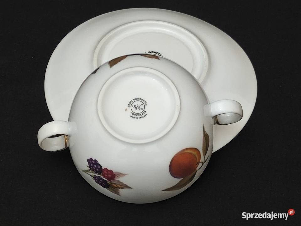 Bulionówka angielska Royal Worcester Evesham