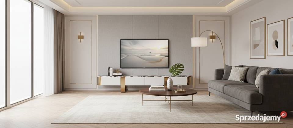 Komoda RTV biała szafka pod telewizor Sofia Golkowice